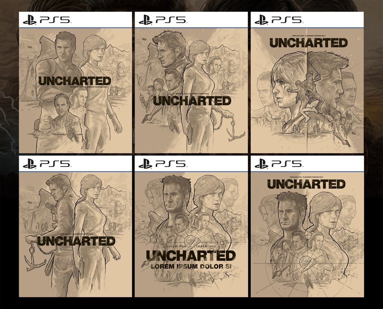 Художник <b>Джейк</b> Конту показал ранние версии арта для обложки Uncharted: Lega...